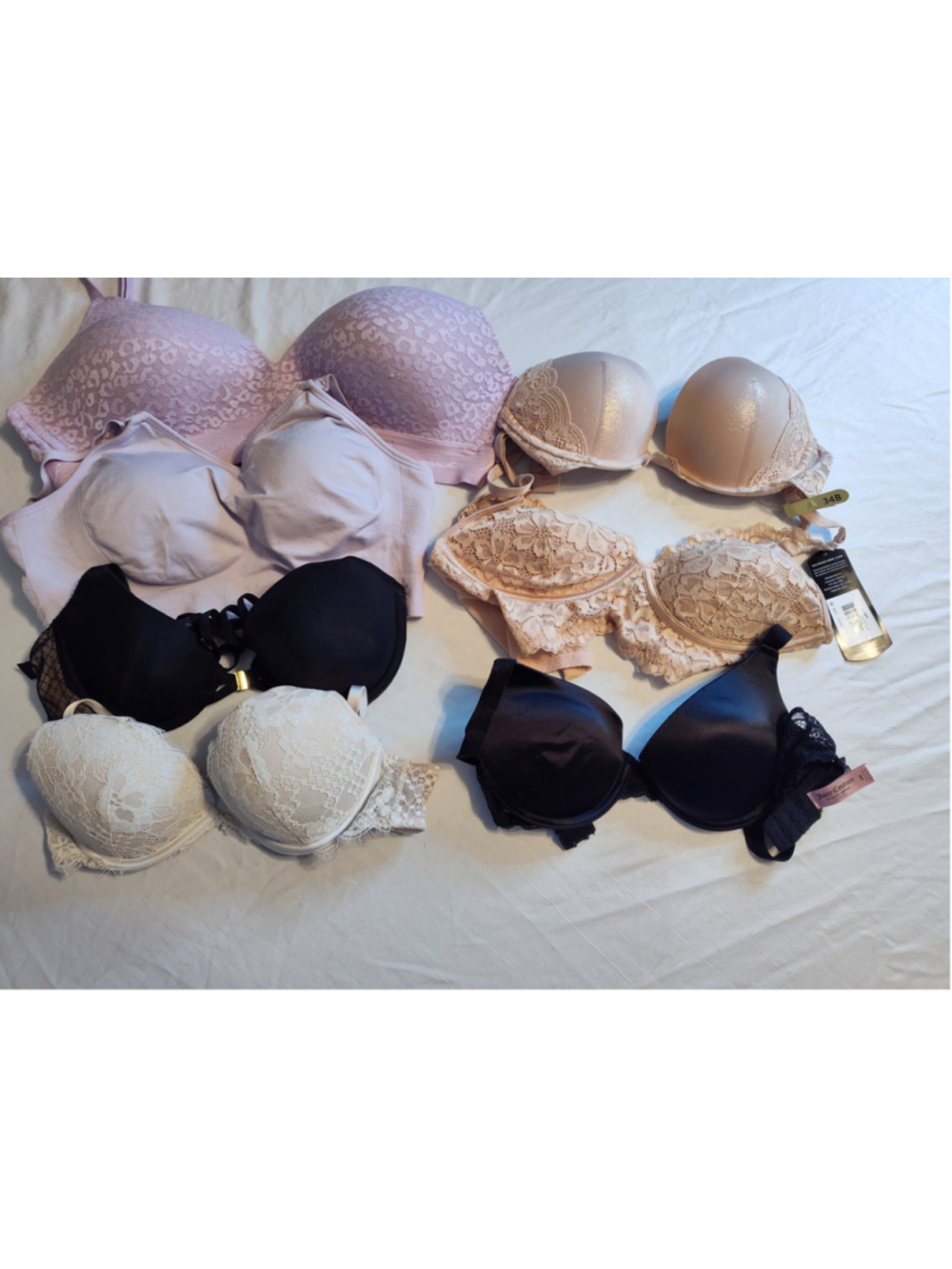 Women's Assorted Brand Bra Bundle, Size 34B-DD Multi-color